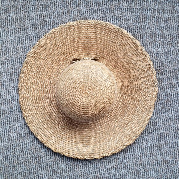 The Scala Collection Wide Brim Straw Hat With Straw Bow 57cm main image 8